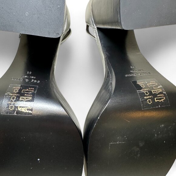 Rag & Bone Women's Silver Leather Matrix Platform Sandal, US 8, EU 38, NIB - Picture 9 of 14